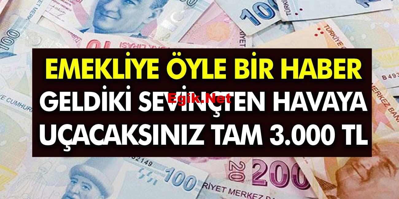 Emekli maaşı ile ilgili son dakika kararı! Milyonlarca SSK BAĞ-KUR Emekliye ilave zam müjdesi! 3.000 TL…