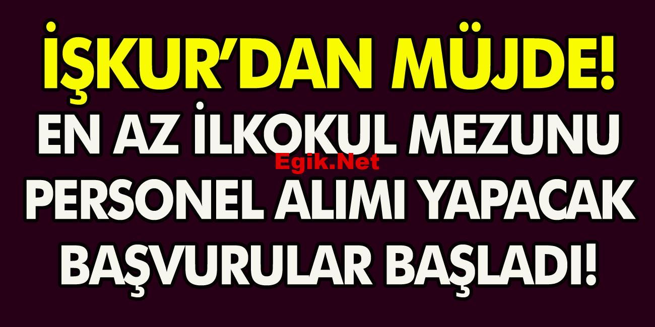 İŞKUR’dan müjde Sağlık Bakanlığı dev 30 bin personel alıyor! 18-40 yaş arası işçi başvurabilecek!