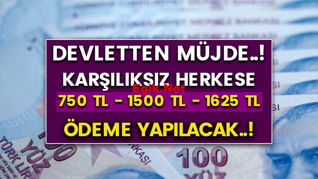 Milyonlarca kişiye büyük müjde! 12 ay boyunca karşılıksız 1500 TL verilecek! İşte detaylar ve şartlar…