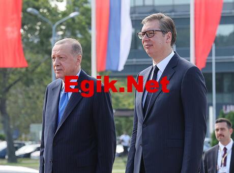 Cumhurbaşkanı Erdoğan’a Sırbistan’da resmi karşılama