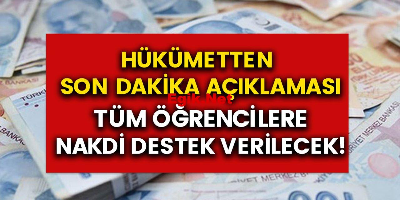 İlkokul, ortaokul, lise ve üniversite öğrencilerine 1.611 TL destek parası veriliyor! Bakanlık Duyurdu Ödemelere başladı!