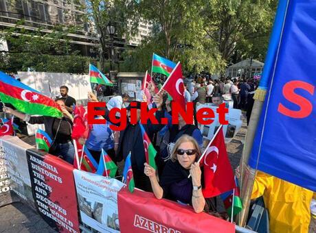 New York’taki BM Genel Merkezi önünde ‘Ermenistan’ protestosu