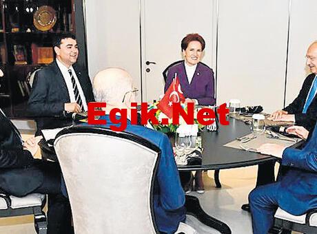 Altılı masa bugün güven tazeleyecek