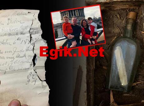 135 yıllık mesajı tesisatçı buldu! Parkenin altında çıkan şişeye bunu yaptılar