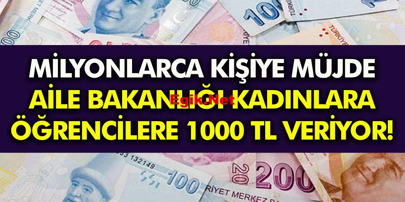 Aile Bakanlığı Kolları Yardım İçin Sıvadı! Öğrencilere kadınlara milyonlarca kişiye büyük destek verilecek!