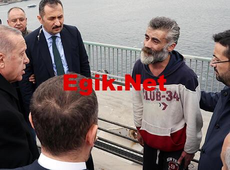 Cumhurbaşkanı Erdoğan köprüde intihar etmek isteyen kişiyi ikna etti