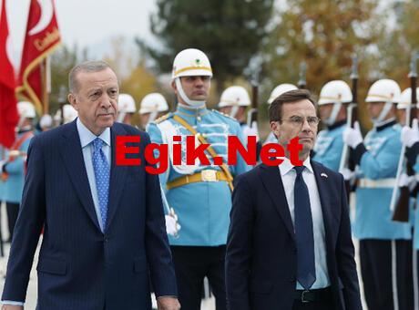 Cumhurbaşkanı Erdoğan’dan İsveç Başbakanı’na resmi törenle karşılama