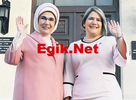 Emine Erdoğan, Peraza’yı ağırladı