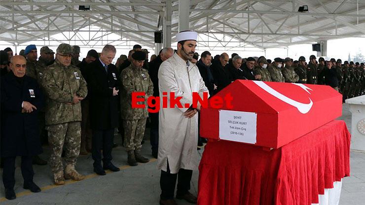 Şehit uzman çavuş Kurt, törenle memleketine uğurlandı