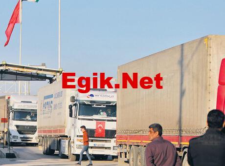 Açılan kapıdan ilk BM yardımı geçti