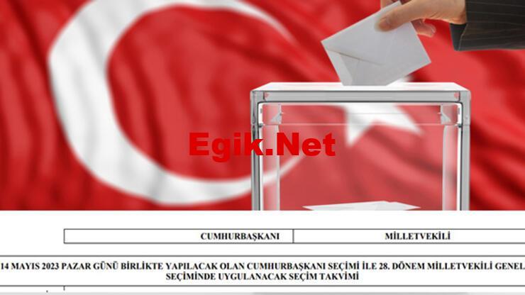 YSK 14 Mayıs 2023 SEÇİM TAKVİMİ! Cumhurbaşkanlığı ve milletvekili seçim takvimi YSK tarafından paylaşıldı