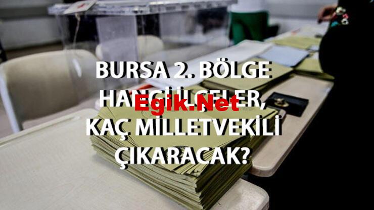 Bursa 2. Bölge neresi, kaç milletvekili çıkaracak? Bursa 2. Bölge ilçeleri!