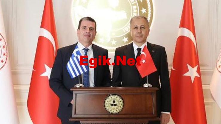 Bakan Yerlikaya, Yunanistan Göç ve İltica Bakanı Kairidis ile görüştü