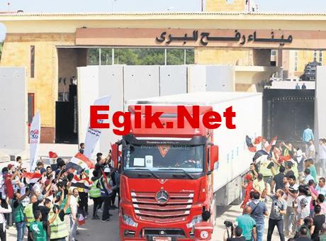 Refah açıldı, Gazze’ye ilk yardımlar ulaştı