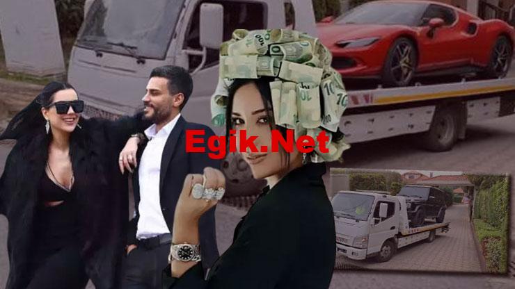 Şatafatlı hayattan kelepçeye: Polat çiftine ait araçlar emniyete götürülüyor