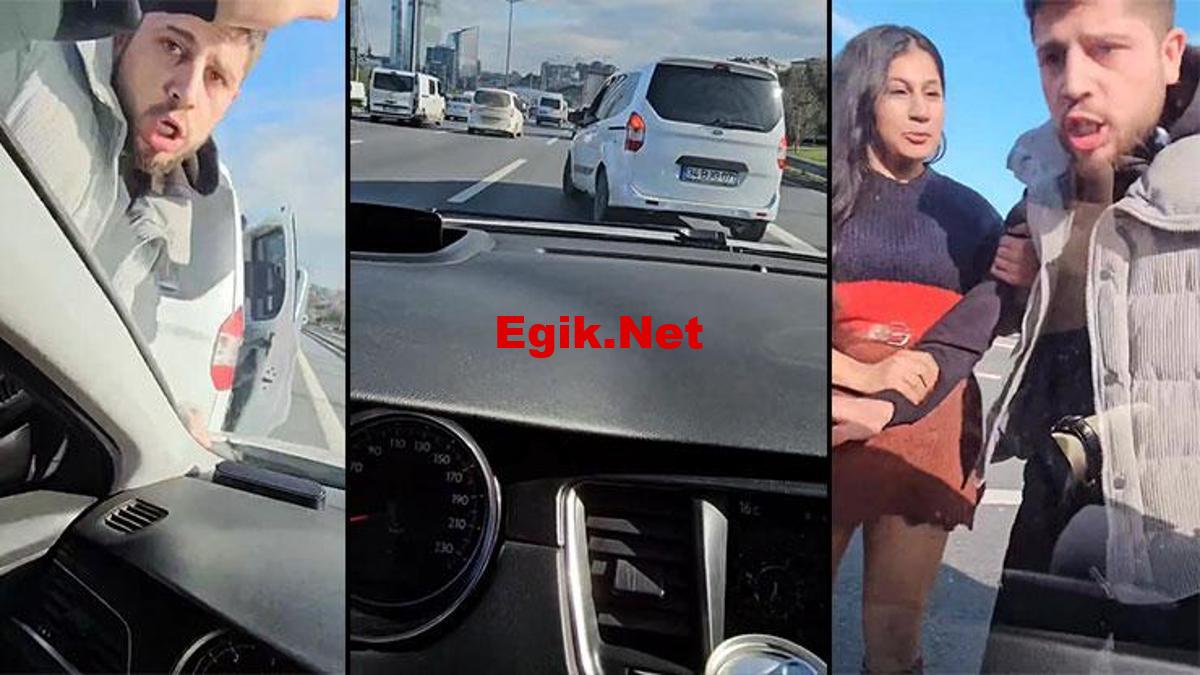 Öfkeli sürücü dehşeti: Önünü kesip camı yumrukladı