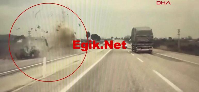 1 saniye sonrası felaket: Paramparça oldu!