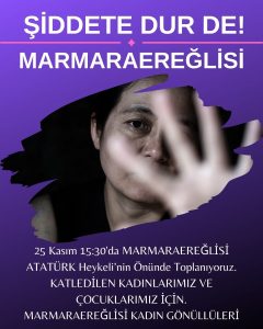 Şiddete Karşı Birlik: Marmaraereğlisi'nde Adalet Çağrısı