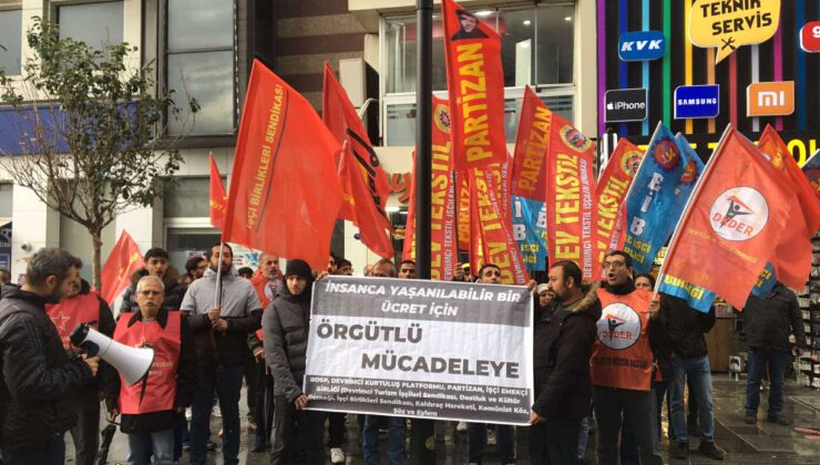 İzmir’de Asgari Ücret Eylemi: İnsanca Yaşanabilir Bir Ücret İçin Mücadele