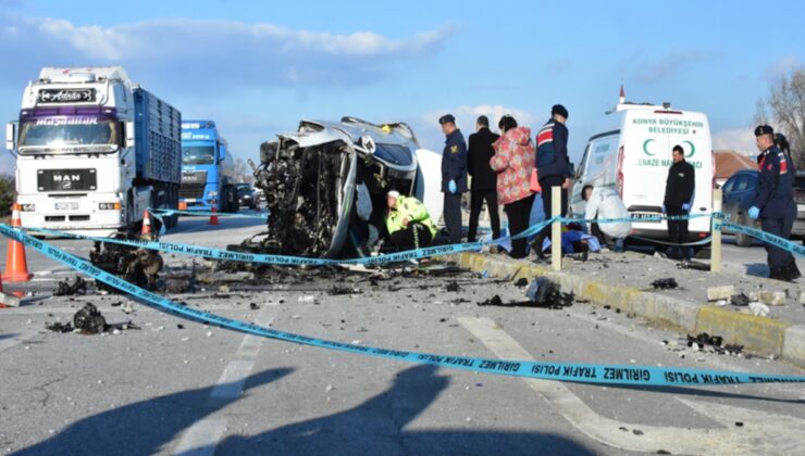 Konya’da feci kaza: 3 kişi öldü