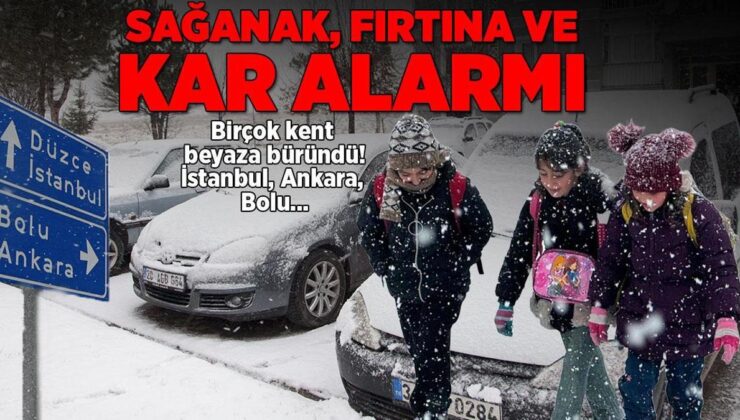 Meteoroloji’den hafta sonu için yeni uyarı! Kar, sağanak, fırtına alarmı