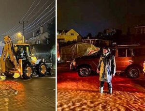 Datça’da 16 ev ve 2 iş yerini su bastı