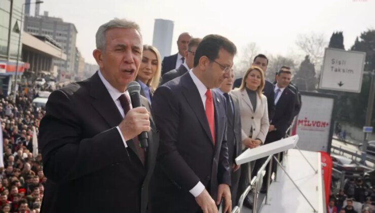 İmamoğlu’nun mikrofonu verdiği Yavaş’ın sözleri alandakileri coşturdu: Orayı kapatalım