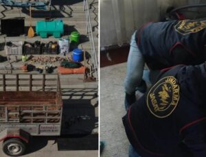 Isparta’da 200 bin liralık tarım aletlerini çalan baba-oğul yakalanarak tutuklandı