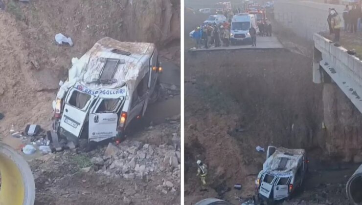 Tuzla’da servis minibüsü dere yatağına düştü: 1 ölü, 15 yaralı