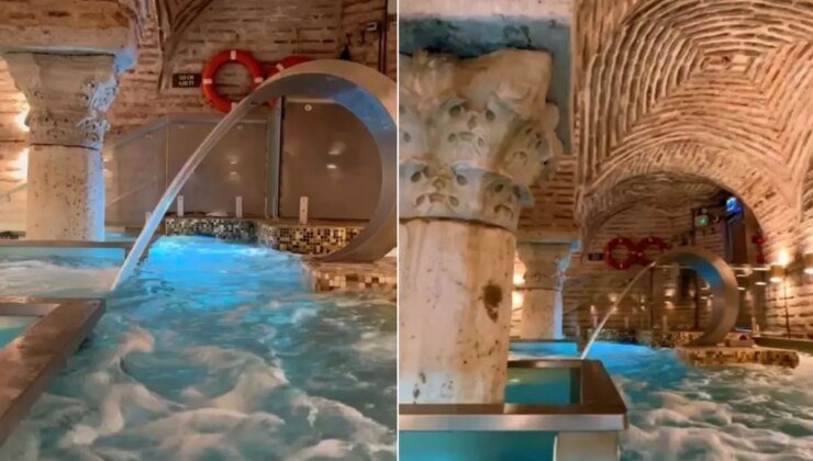 1500 yıllık tarihi sarnıçtaki masaj salonu mühürlendi