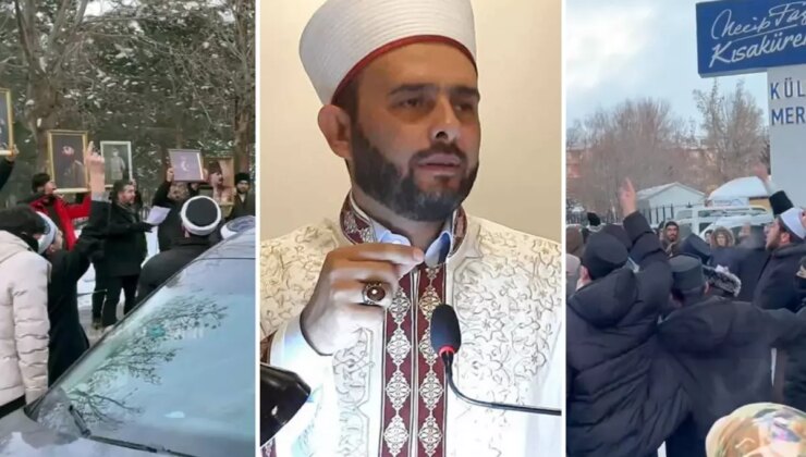 Halil Konakcı’ya büyük şok! Vaaz vermek için gittiği Erzurum’da protesto edildi