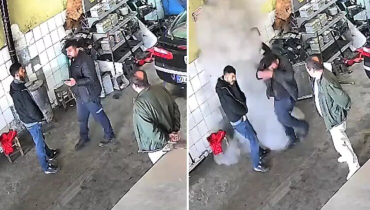 Çırağın sobaya attığı hava yastığı bomba gibi patladı