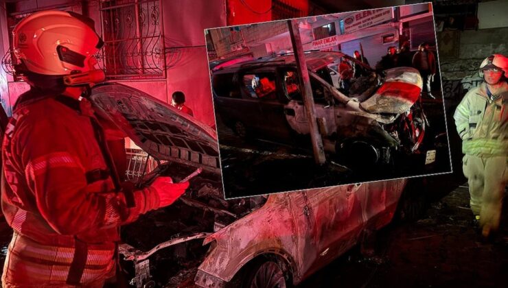 İstanbul’da gece yarısı büyük panik! Otomobiller alev alev yandı
