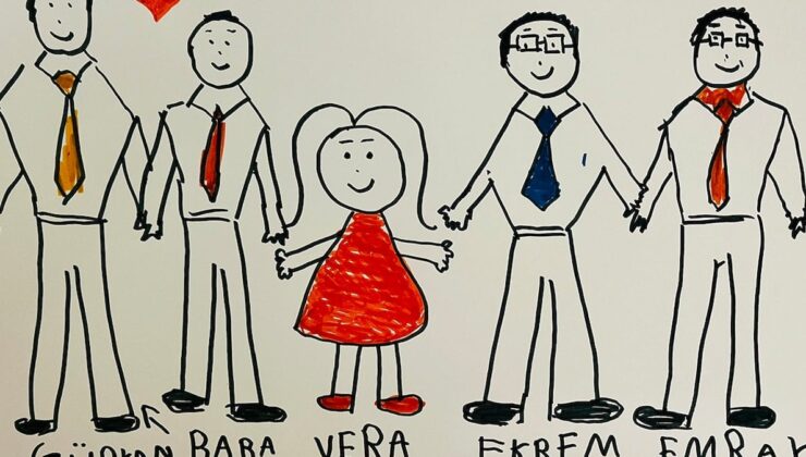 Tayfun Kahraman’ın kızı Vera, İmamoğlu için resim çizdi: ‘Babamı aldılar önce, şimdi amcalarımı da aldılar’