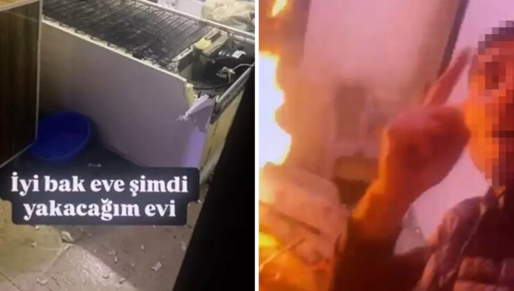 Annesiyle tartışıp evi ateşe verdi, her şeyi canlı yayınladı