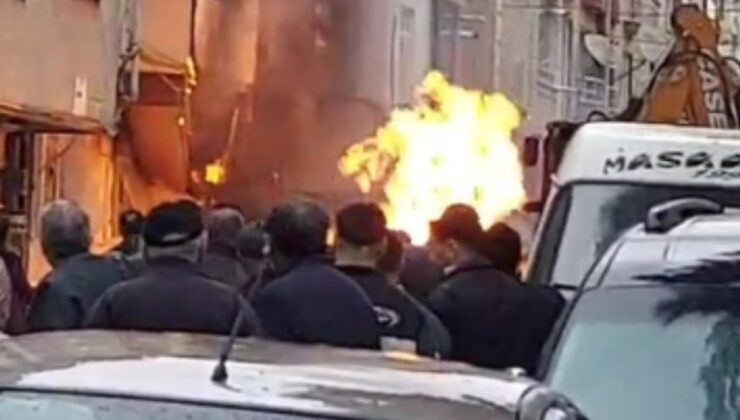Avcılar’da doğal gaz patladı: 4 katlı binada yangın çıktı