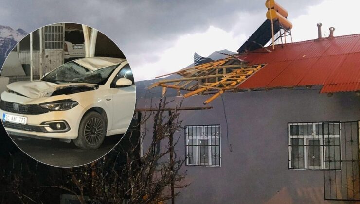 Bir şehirde rüzgar nedeniyle okullar tatil edildi