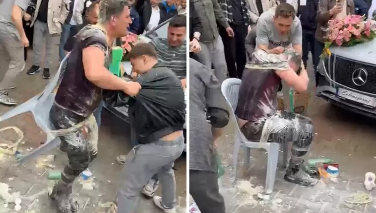 Düğünde ilginç gelenek! Damadı sandalyeye bağlayıp yaptıkları “pes” dedirtti