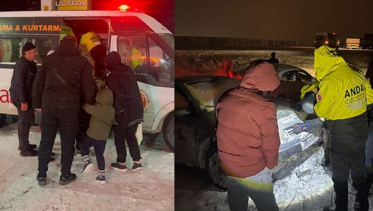 Kayseri’de tipi nedeniyle mahsur kalan 755 kişi kurtarıldı