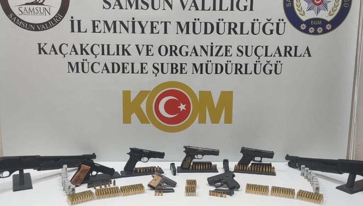Samsun’da kaçak silah ticareti operasyonu! 2 kişi yakalandı