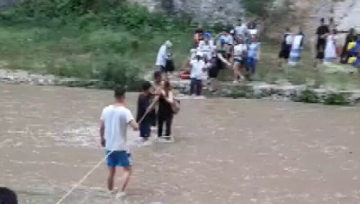 Debi yükseldi, 35 kişi mahsur kaldı