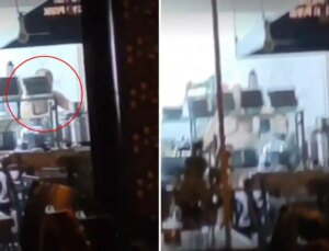 Görmediğimiz bir bu kalmıştı! Çorbacıda kaydedilen görüntüye bakar mısınız