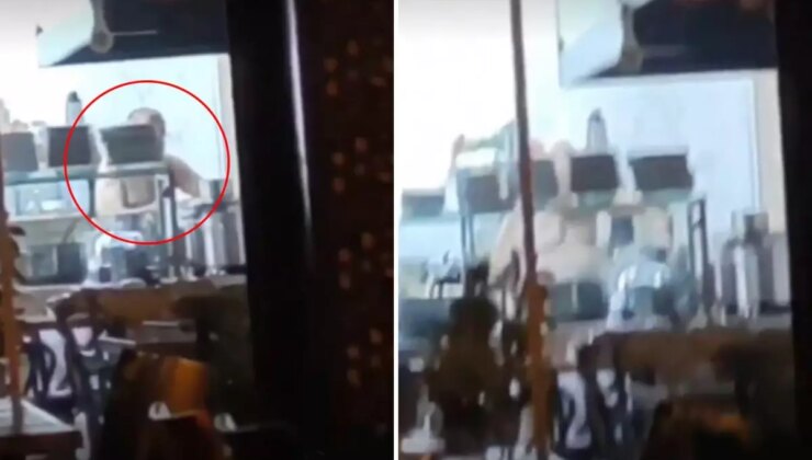 Görmediğimiz bir bu kalmıştı! Çorbacıda kaydedilen görüntüye bakar mısınız