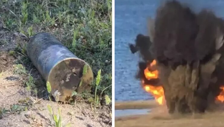 İznik Gölü’nde 105 yıllık patlamamış top mermisi bulundu