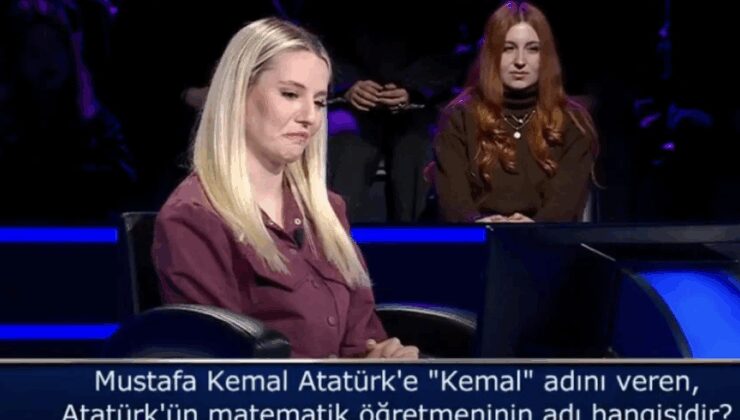 Kim Milyoner Olmak İster’de ‘Atatürk’ sorusunu bilemedi, sosyal medyanın diline düştü