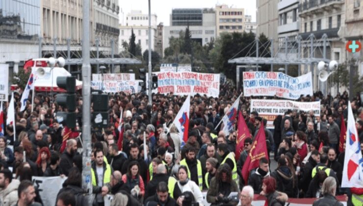 Komşuda bilim insanları ve araştırmacılar greve gitti