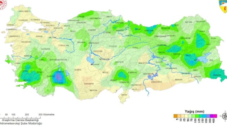 Nisan ayında 9 ilde yağış rekoru