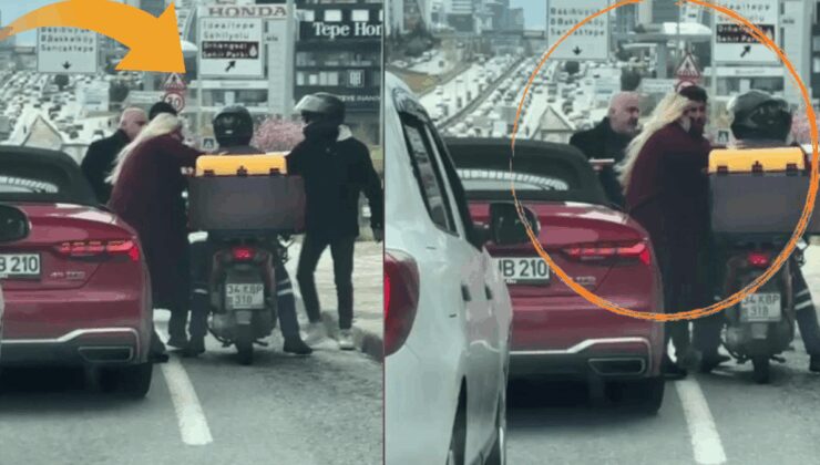 Trafik dehşet: Tartıştığı motokuryeye silah çekti