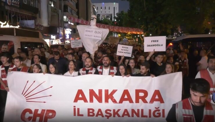 CHP’den Adalet Bakanlığı önünde dikkat çeken eylem