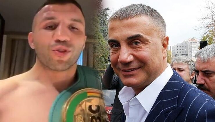 Dünya şampiyonu Türk boksör altın kemeri Sedat Peker’e ithaf etti! ‘Adınızı gururla taşıdım’